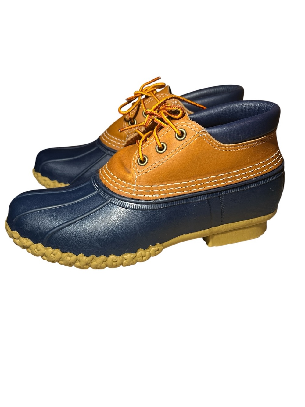 L.L. Bean Women’s size 8 - Navy and Tan Duck Boots